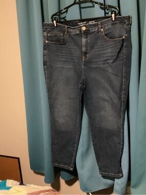 torrid Dark Blue Ankle Jeans - Cropped Slim